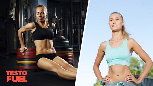 two women, fit and healthy working out for fitness