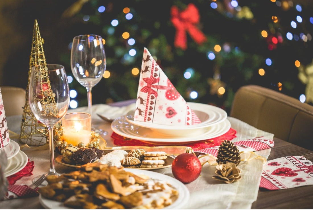 healthy Christmas foods banquet