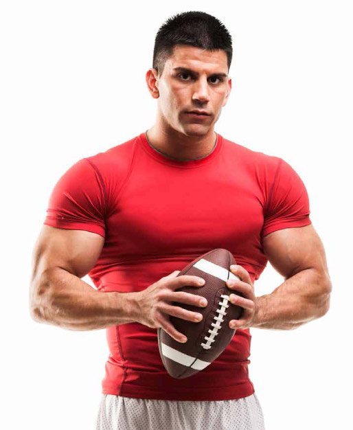 Man with Rugby ball
