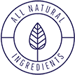All natural ingredients