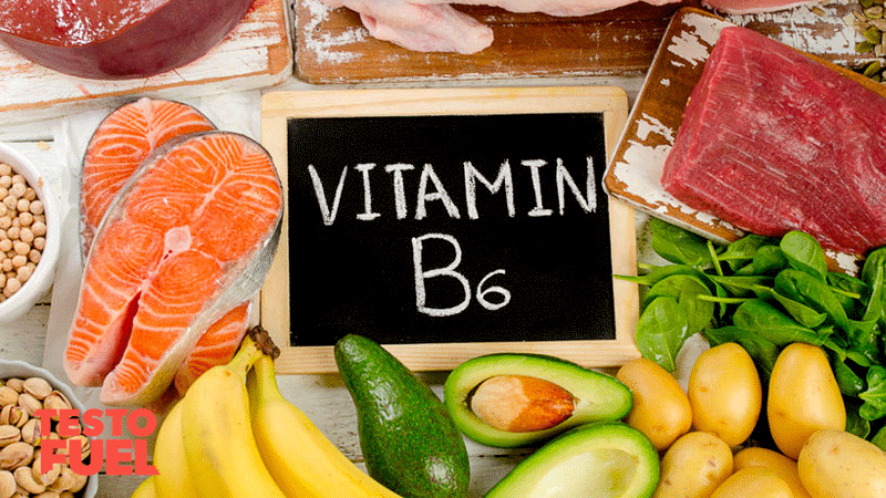 A platter of foods high in vitamin B6 