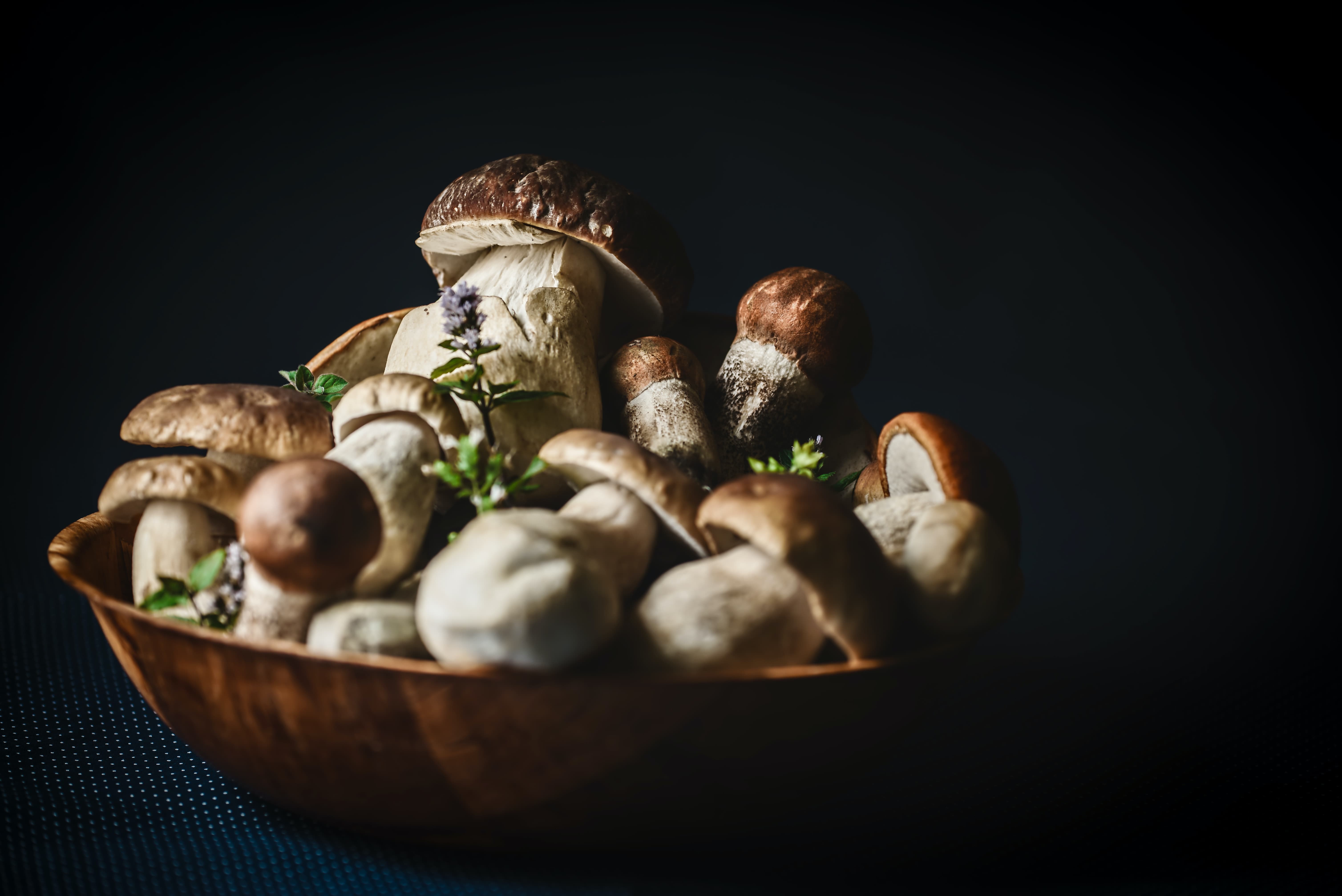 healthy Christmas foods mushrooms